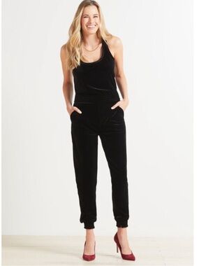 Commando Velvet Tank Jumpsuit Small black